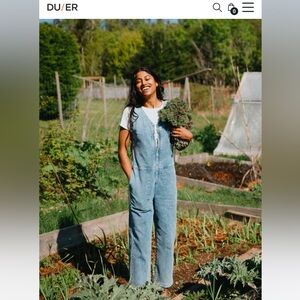 BNWT Duer Performance Denim Jumpsuit